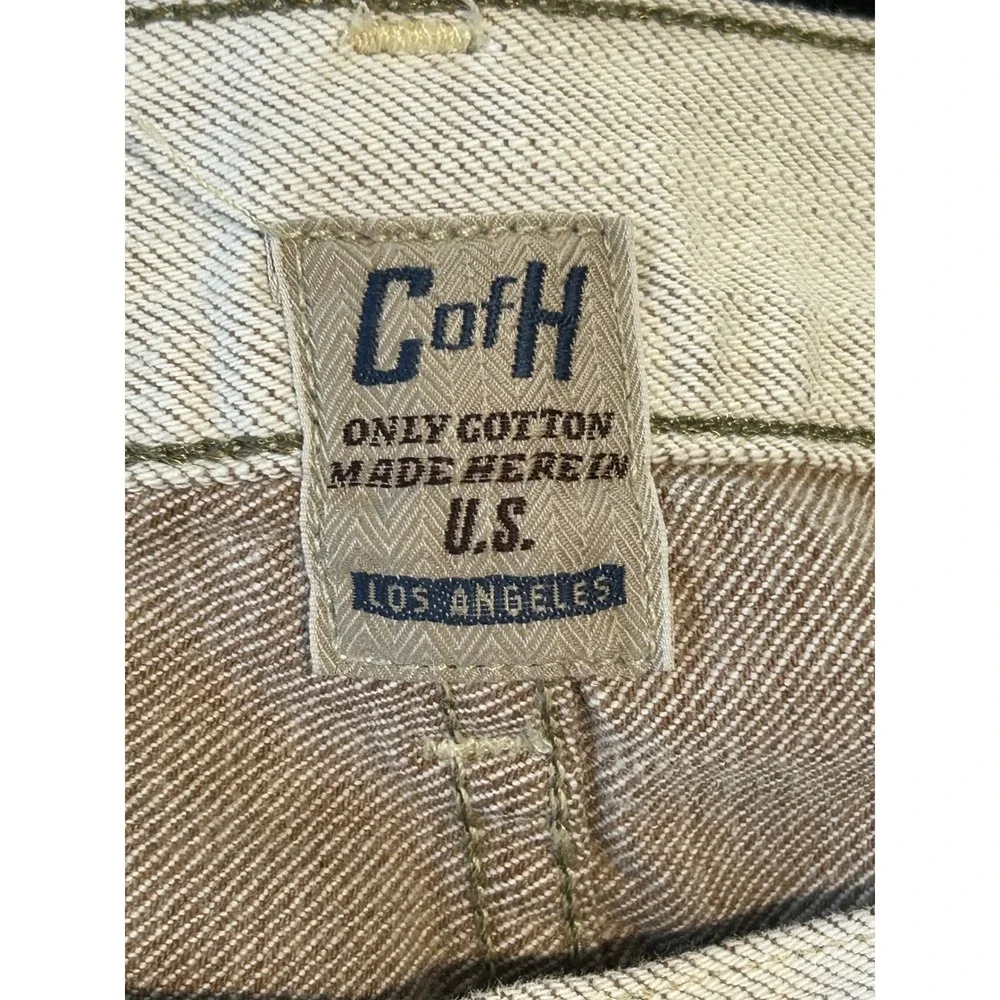 Citizens of Humanity Sid Straight Leg Jeans oatmeal Beige Mens 34 Made in USA
